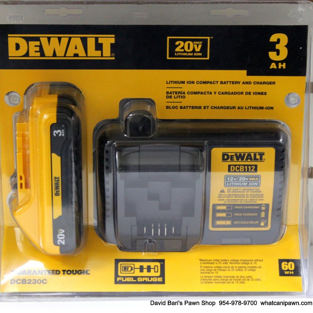 DeWALT 20V Battery Pack 3.0Ah w/ Charger Kit